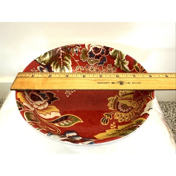 Williams-Sonoma Ceramic Spanish Floral 8" Bowl Discontinued RARE New With Tag - Picture 3 of 7